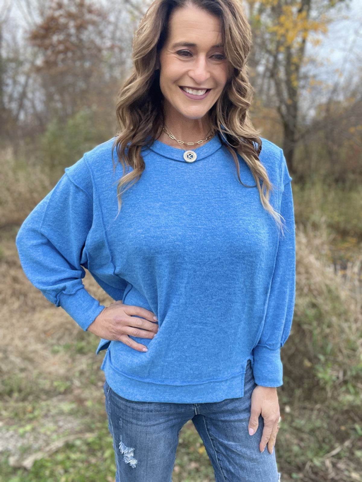 Soft Touch Brushed Sweater Top