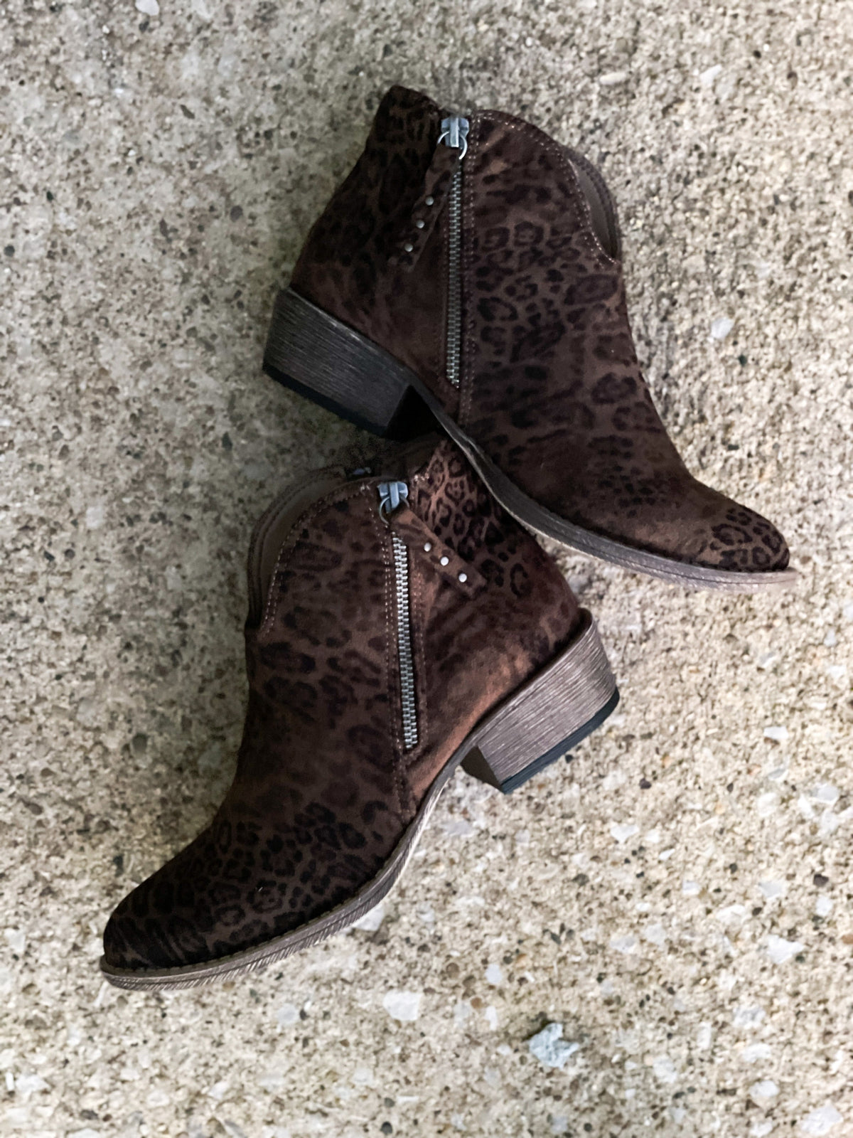 Divine Taupe Animal Print Booties *Final Sale*