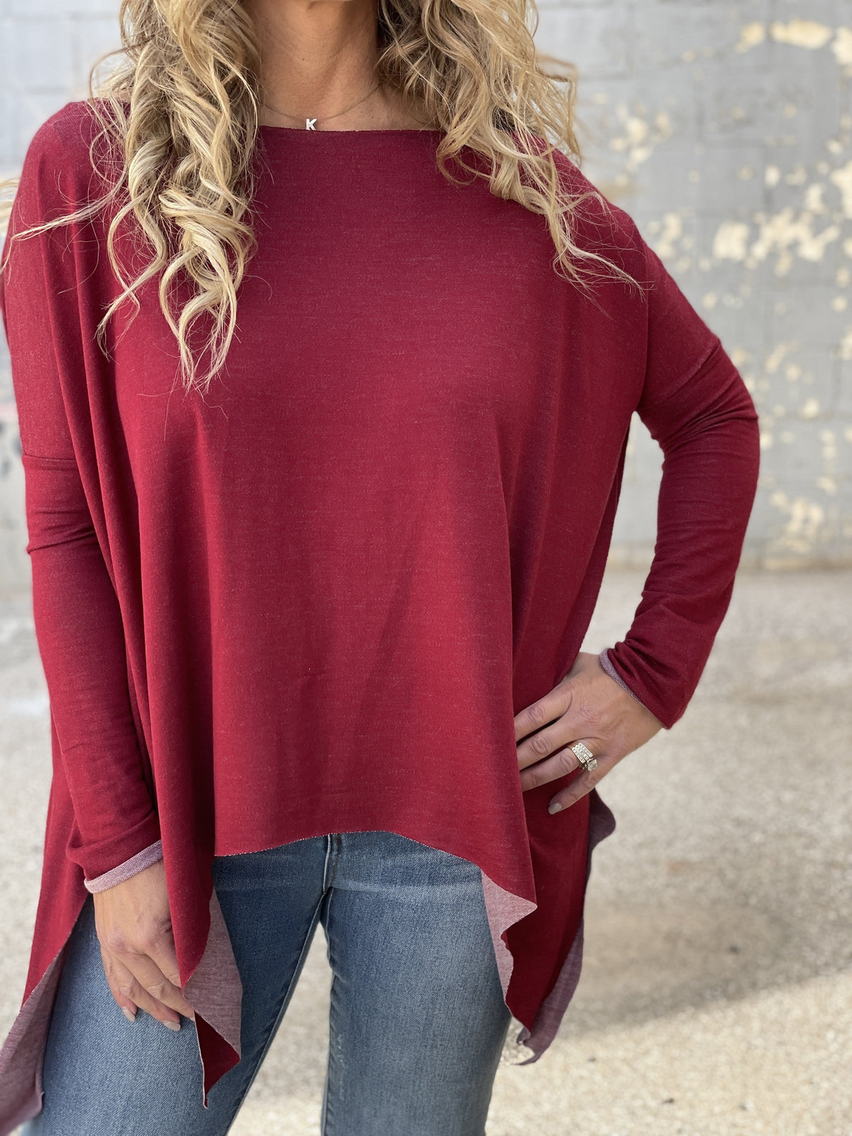 Easy Asymmetrical Top *Final Sale*