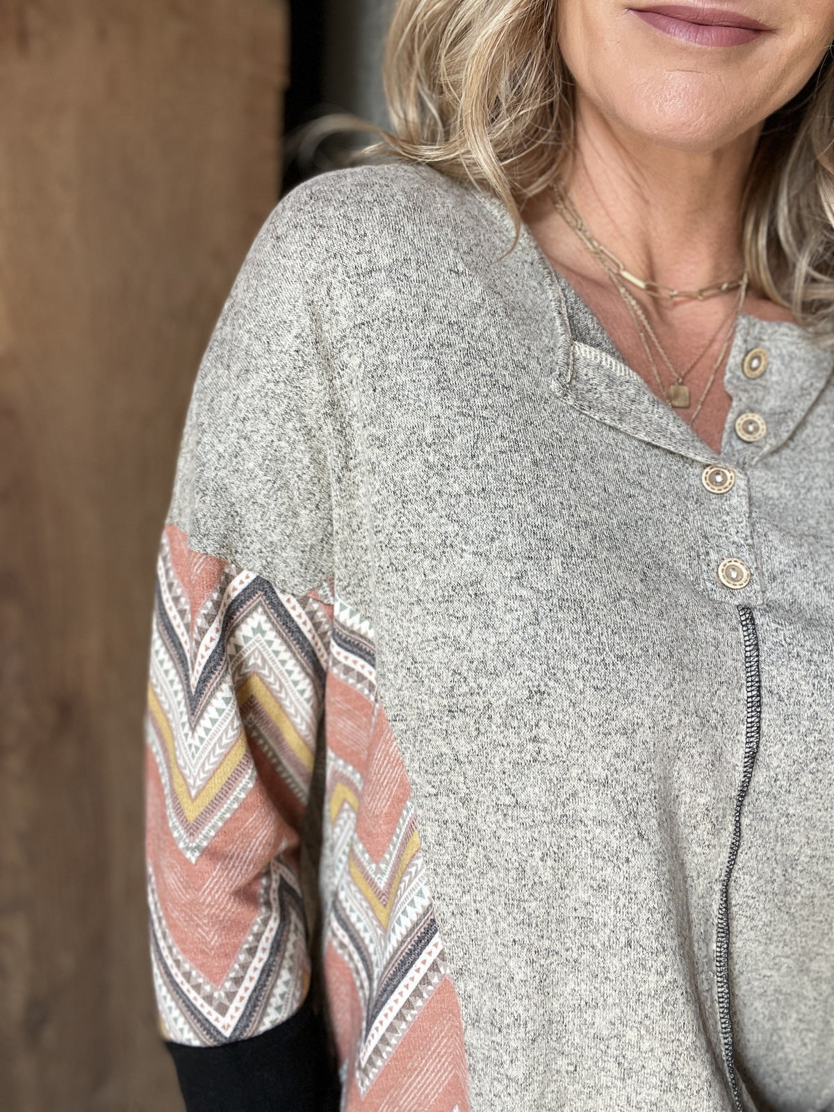 Desert Nights Color Block Top *Final Sale*