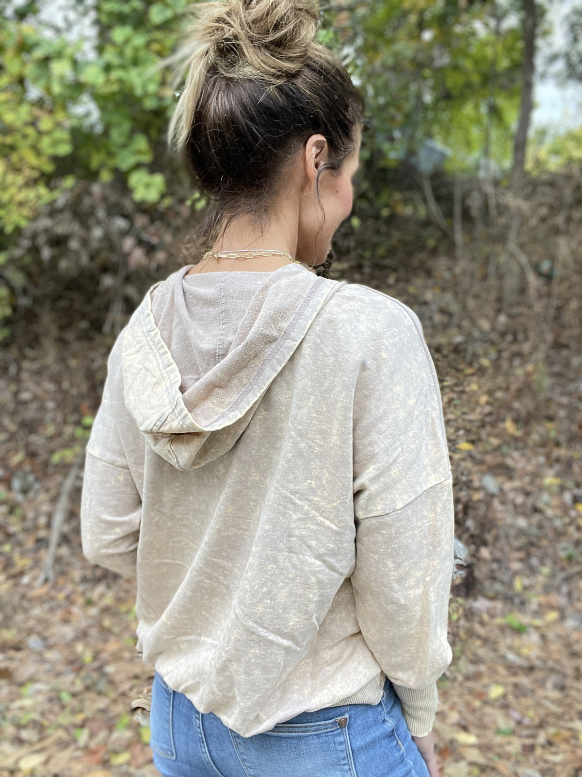 Casual Occasions Acid Wash Kangaroo Pocket Hoodie In 4 Colors *Final Sale*