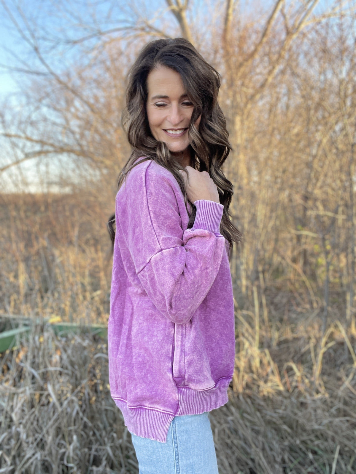 Every Which Way Hi Low Ash Wash Pullover In 5 Colors *Final Sale*