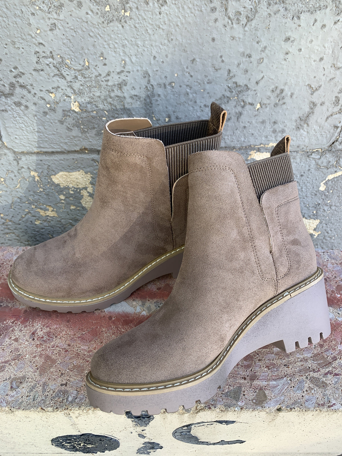 Corky's Hey Girl Basic Bootie In Taupe & Grey *Final Sale*