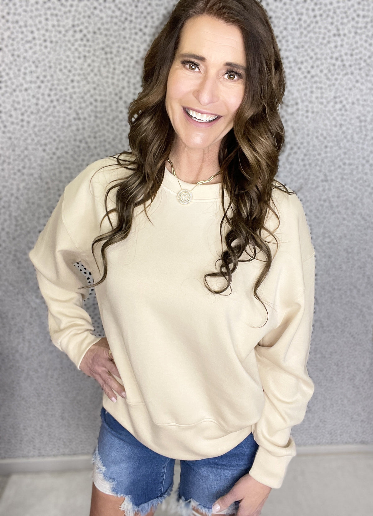 Absolutely Yes Scuba Crewneck Sweatshirt In Five Colors *Final Sale*