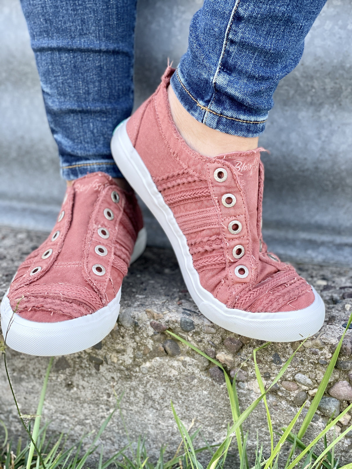 Blowfish Parlane Baked Clay, Pink & Sky Blue Canvas Sneaker- 3 colors *Final Sale*
