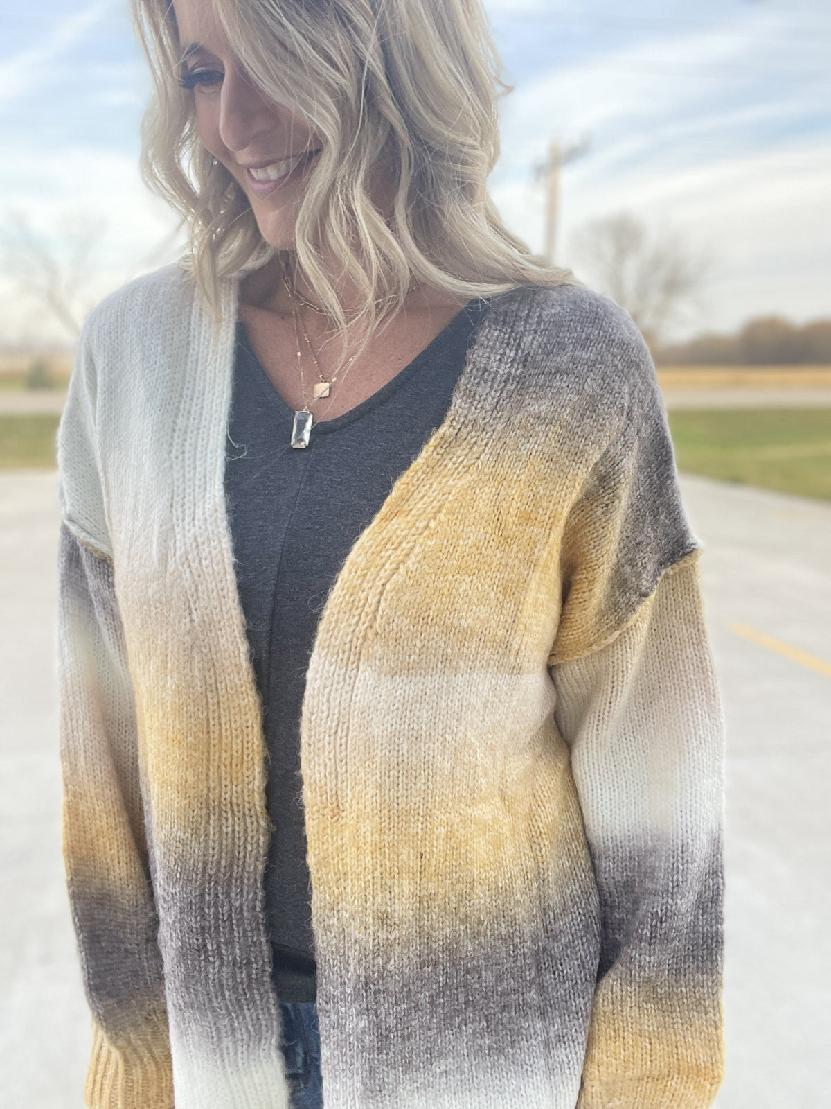 Pol Shades Of Fall Oversized Cardigan *Final Sale*