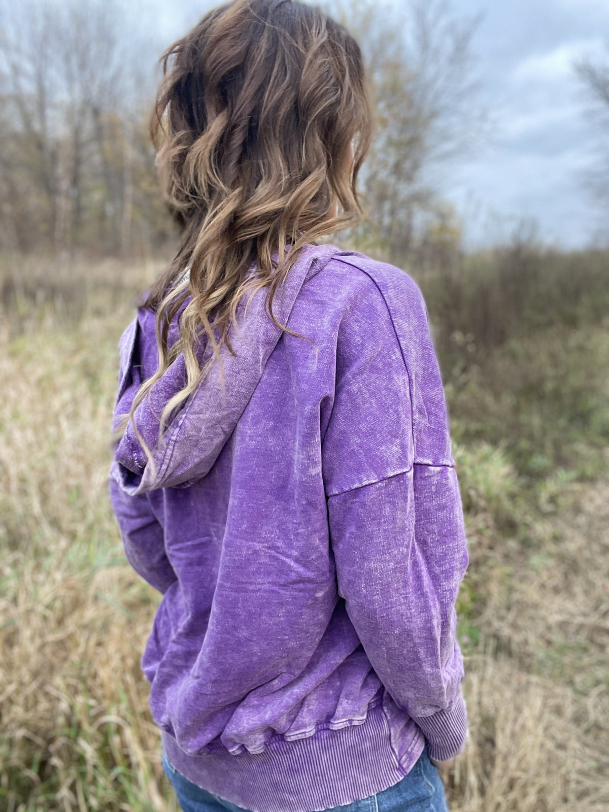 Casual Occasions Acid Wash Kangaroo Pocket Hoodie In 3 Colors *Final Sale*