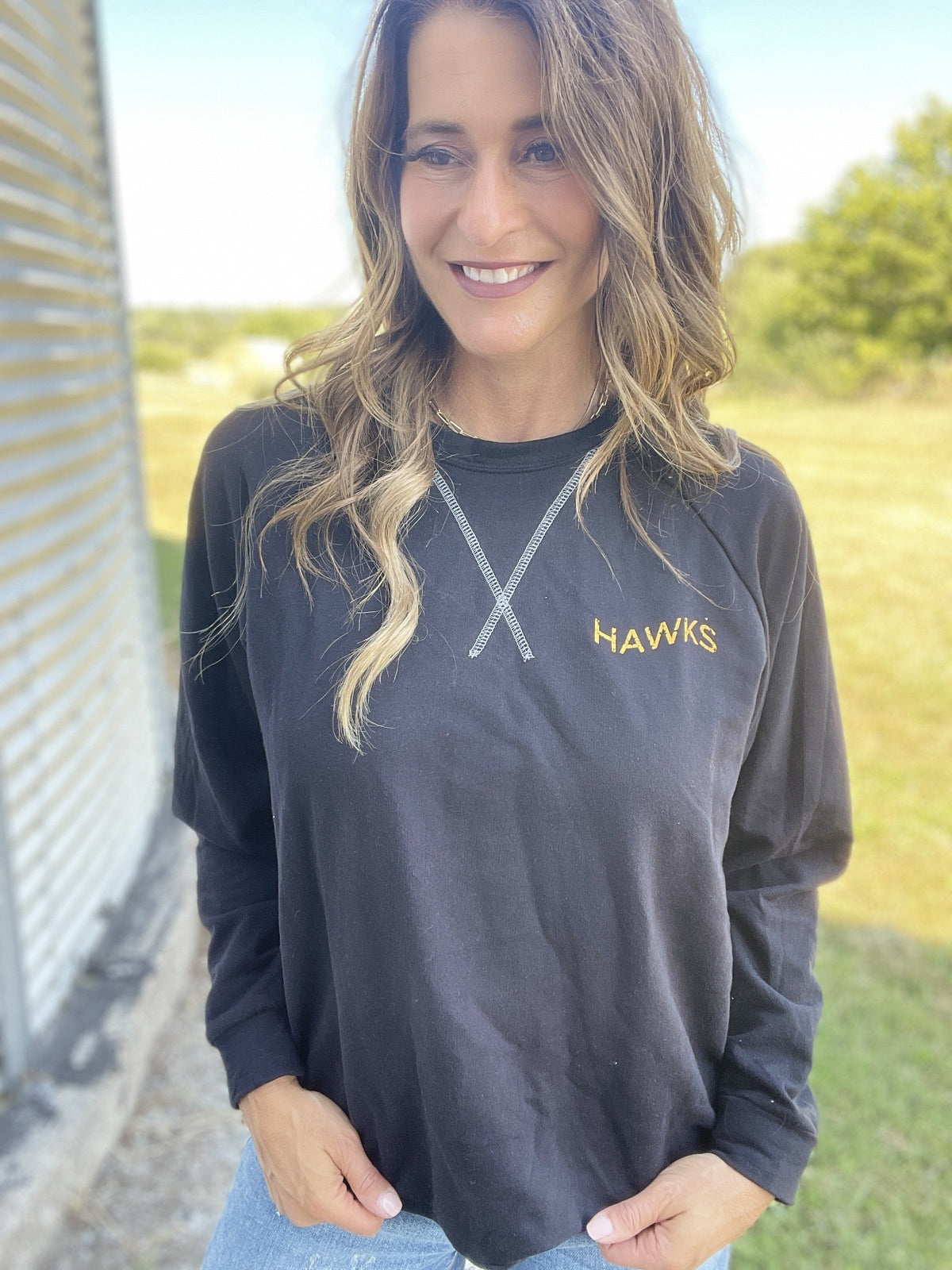 Wave Hawks X Front Crewneck