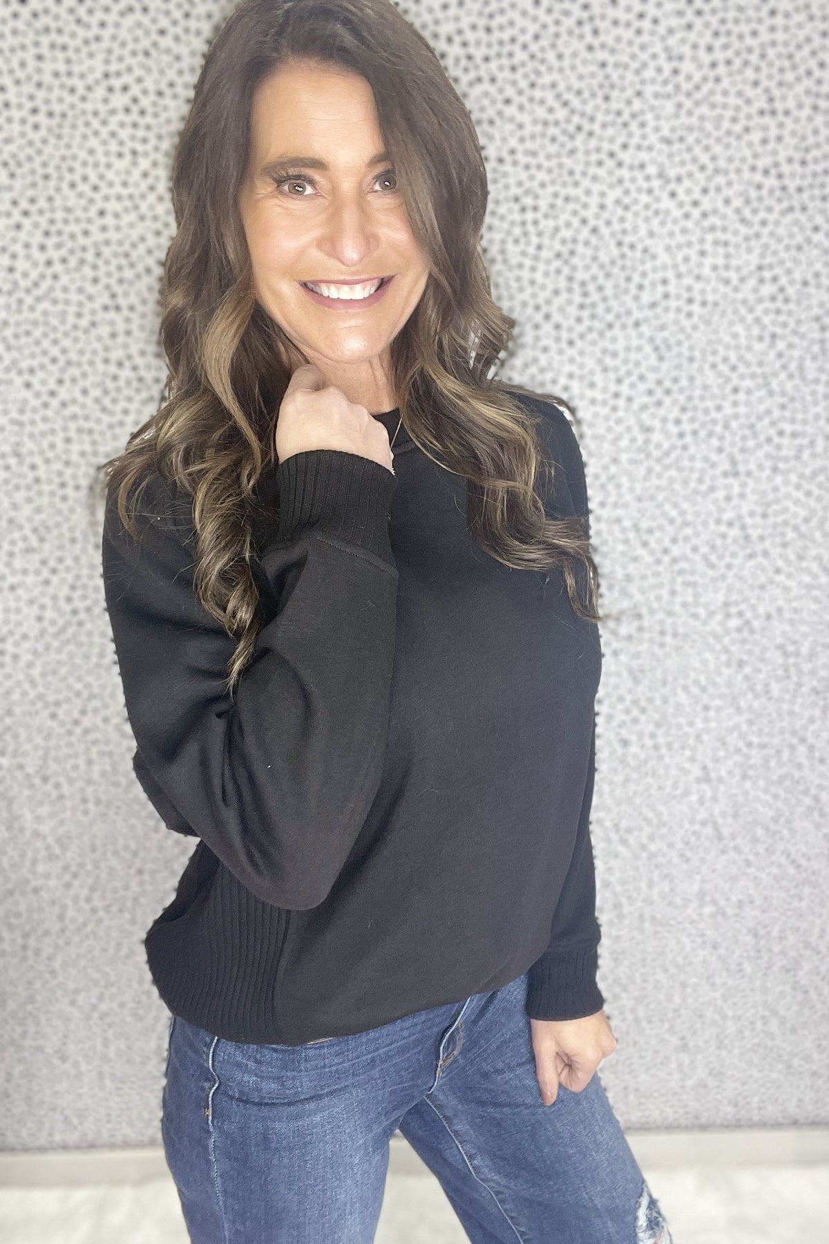 Fearless Ribbed Side Cozy Crewneck