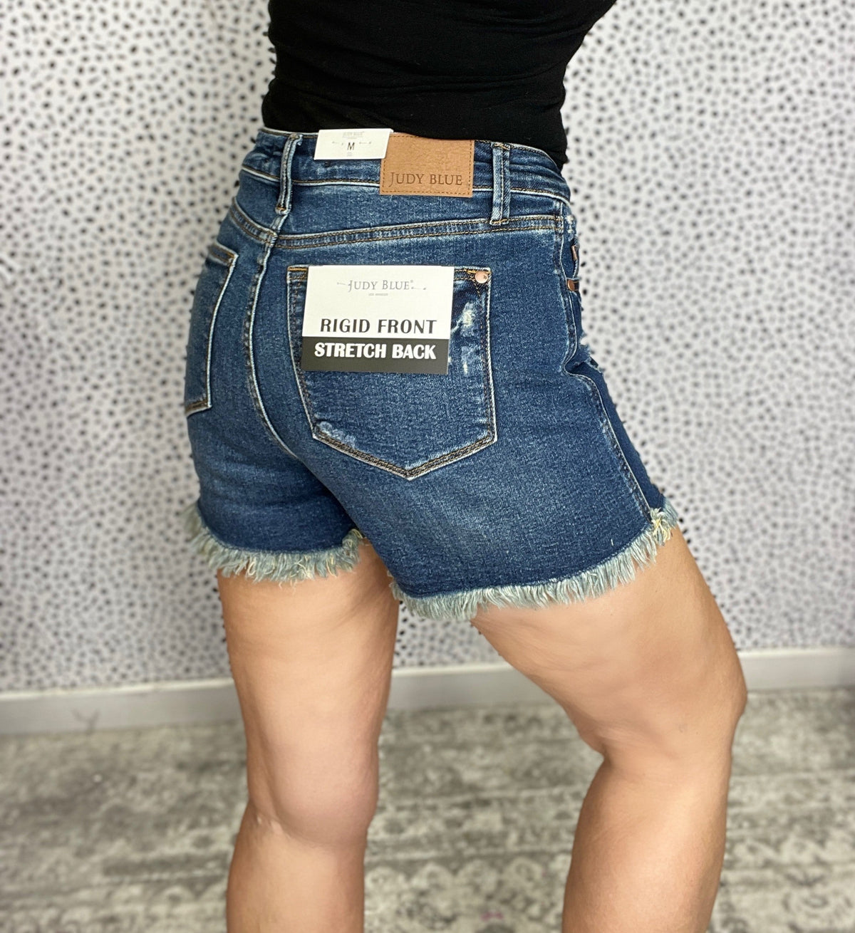 Judy Blue Mindy High Waist Rigid Stretch Fray Hem Shorts 257