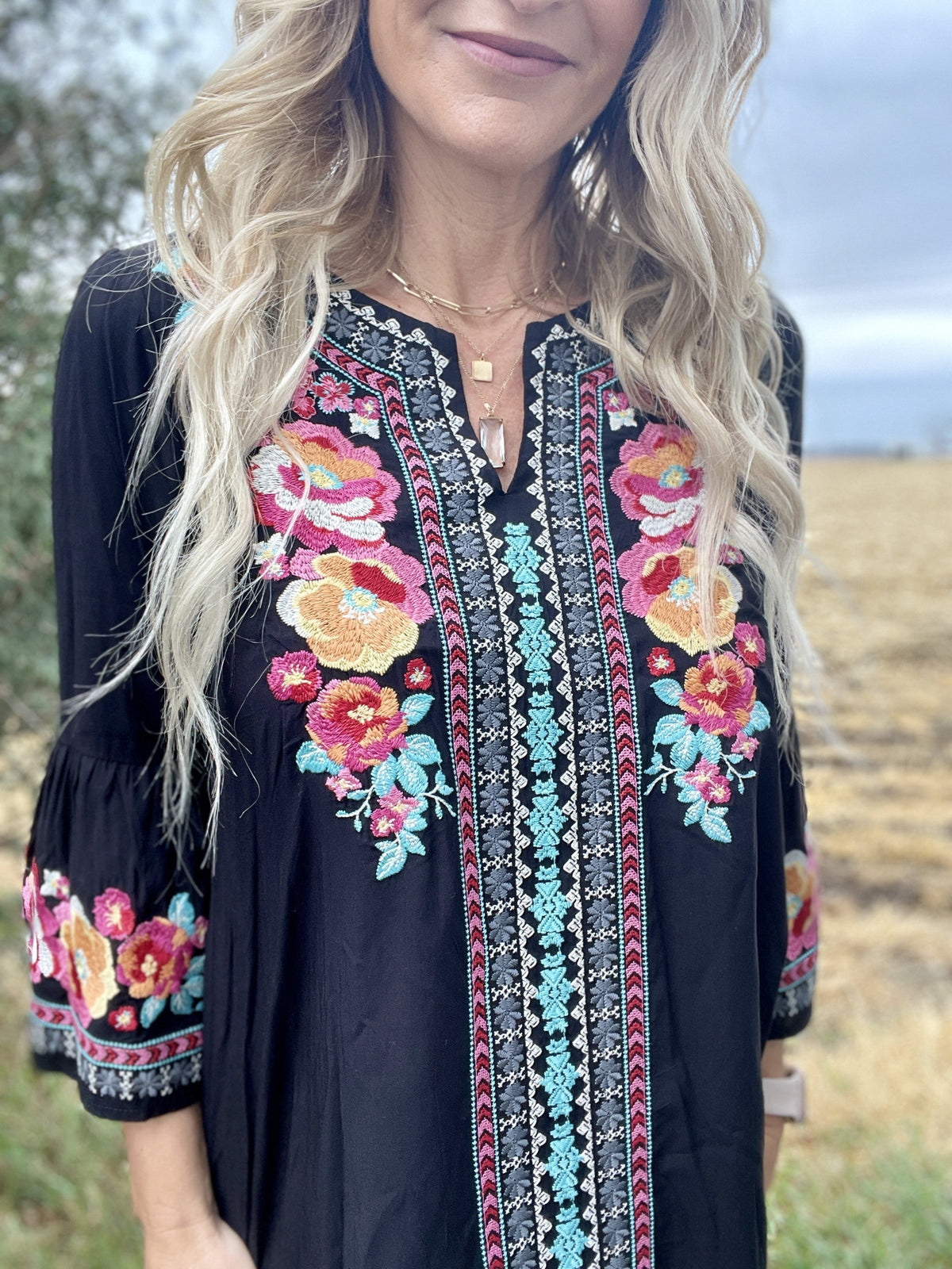 Flowers In The Wind Blouse *Final Sale*