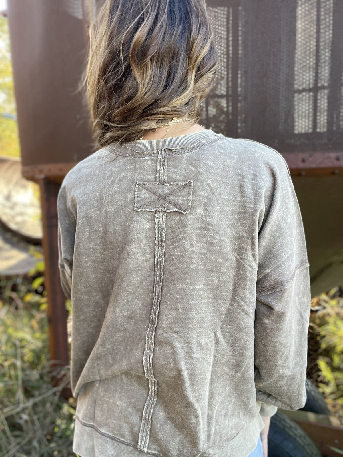 Frosted Details Casual Pullover Crewneck Top In 6 Colors *Final Sale*