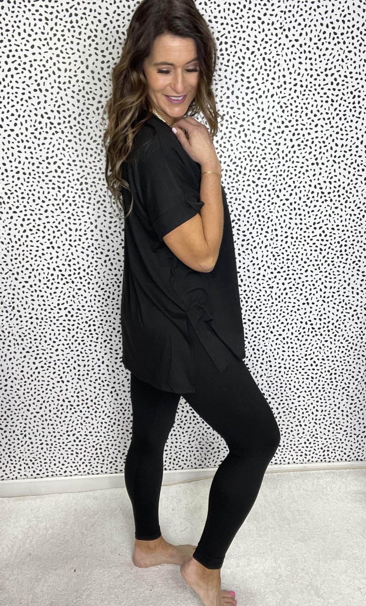 Going To Be Buttery Soft Round Neck Short Sleeve Lounge Set *Final Sale*