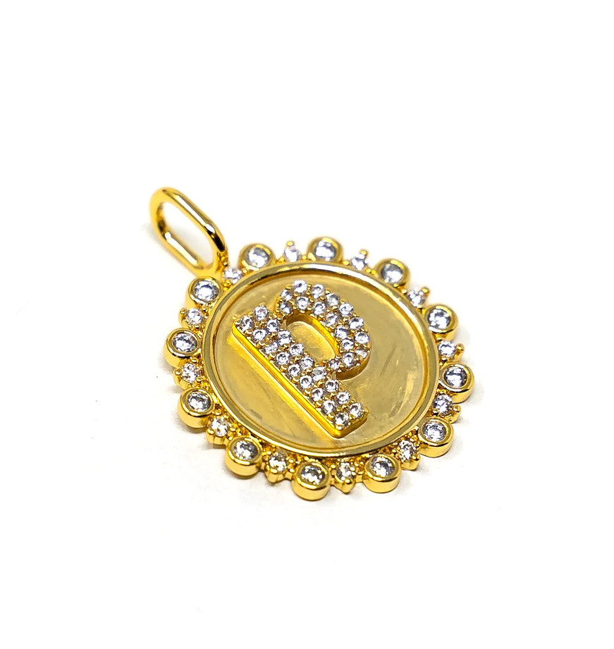 PREORDER Vintage Coin Initial Charm *Final Sale*