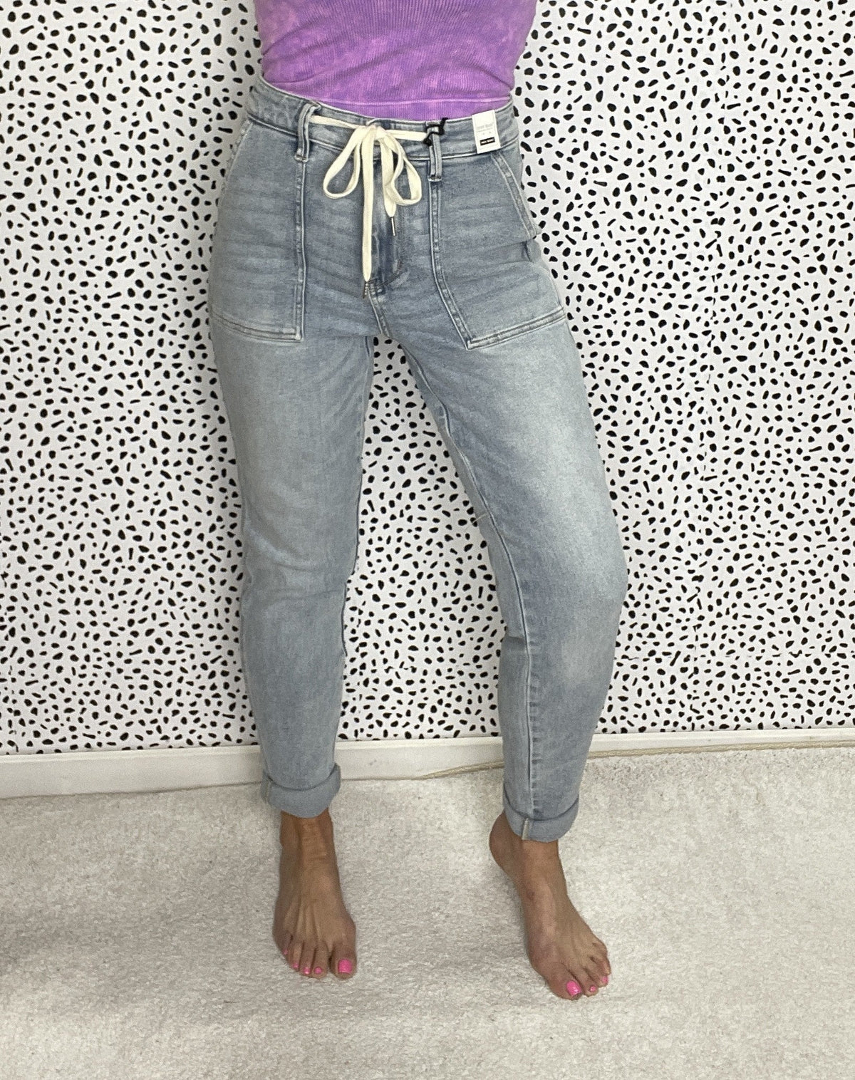 Judy Blue Marianne Vintage Blue High Rise Joggers 691
