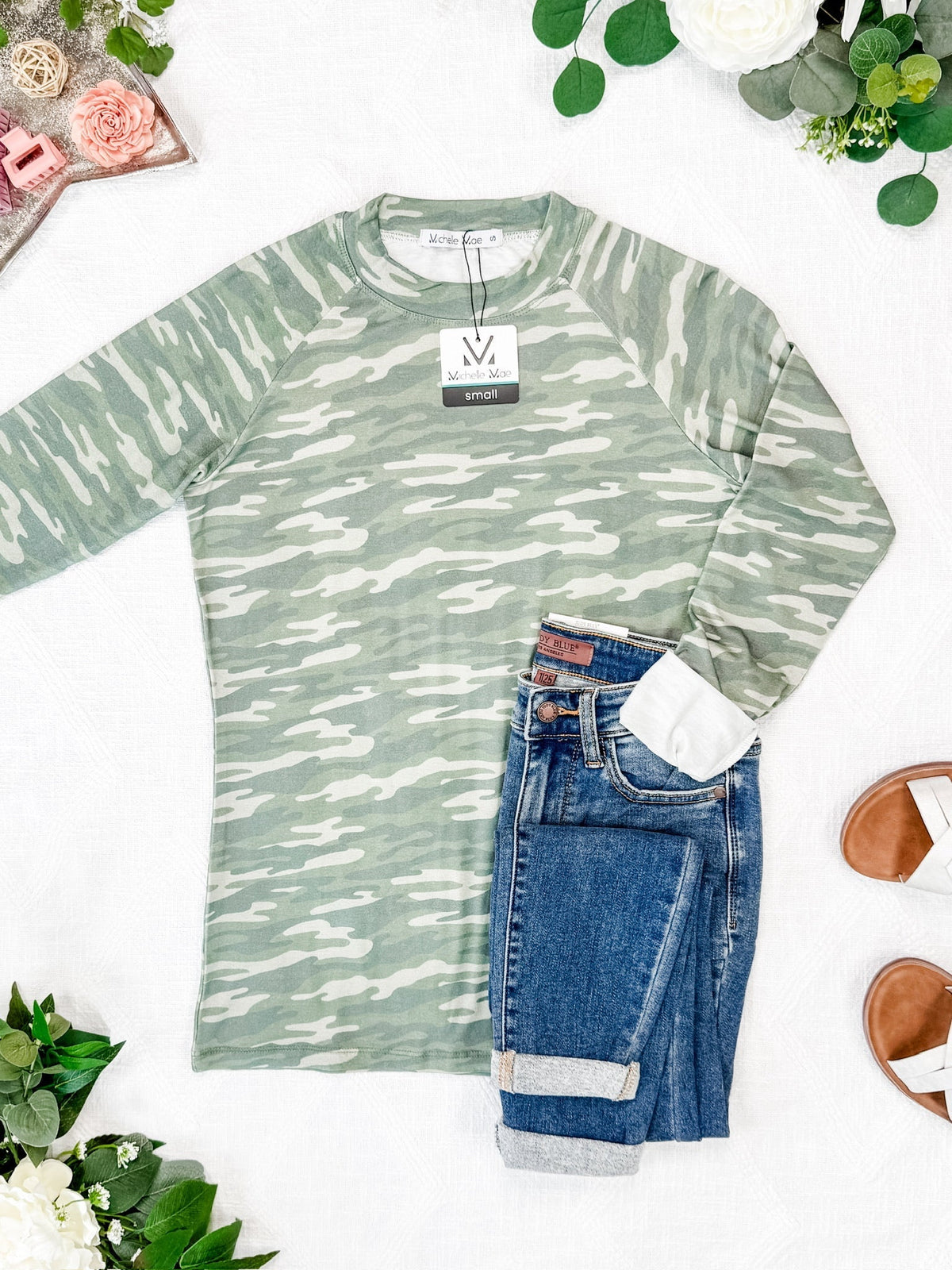 IN STOCK Blair Long Sleeve Top - Camo