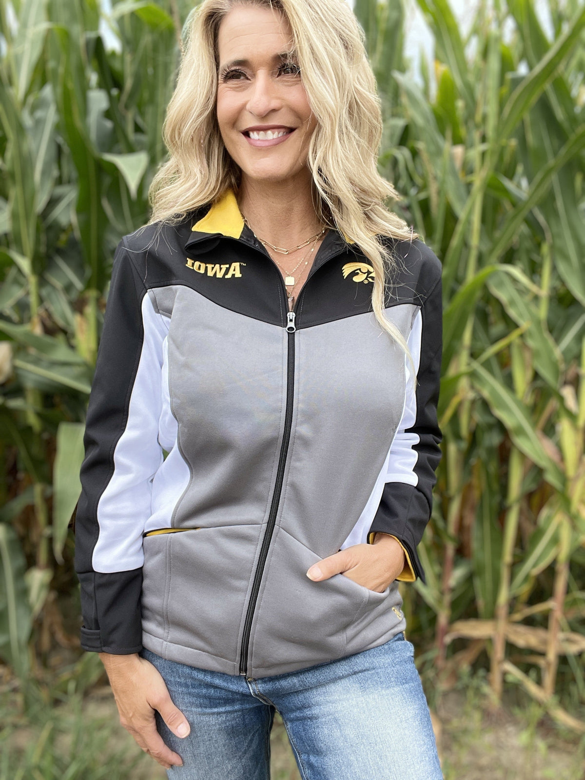 IOWA MacKenzie Color Block Full Zip Jacket