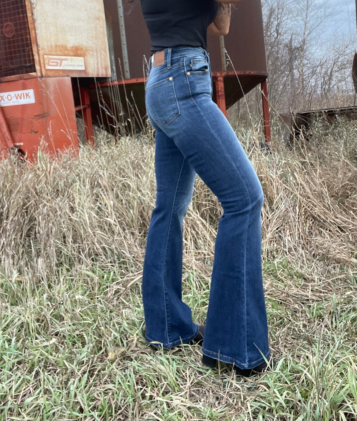 Judy Blue Cammie High Rise Classic Flare Jeans 591