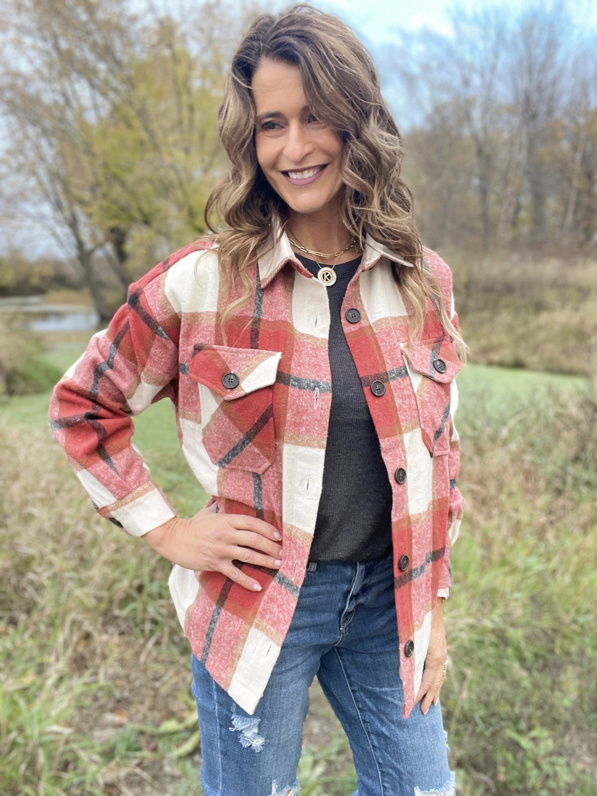 Perfect World Plaid Shacket In 3 Colors *Final Sale*