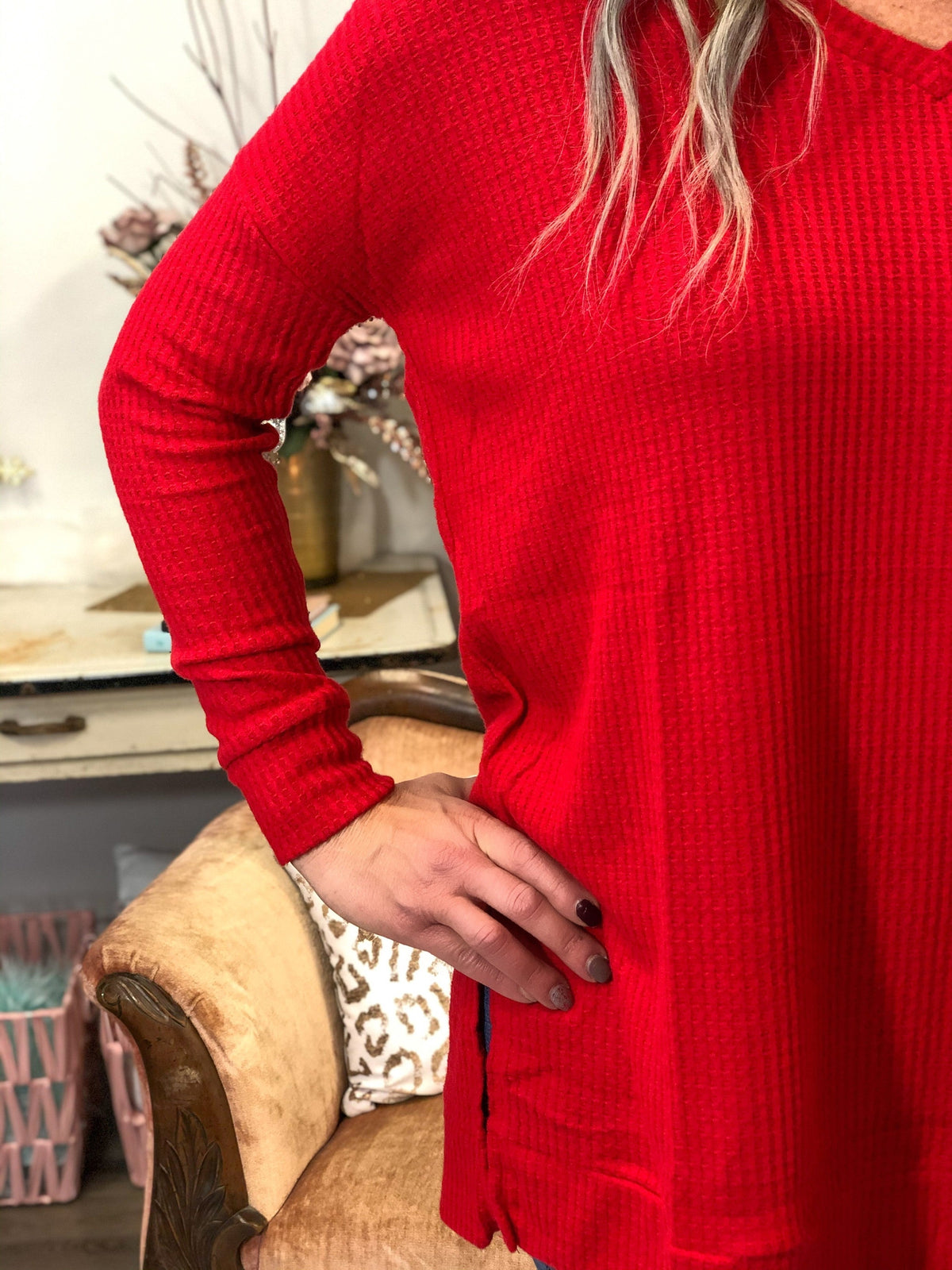 Red Traveling Top *Final Sale*