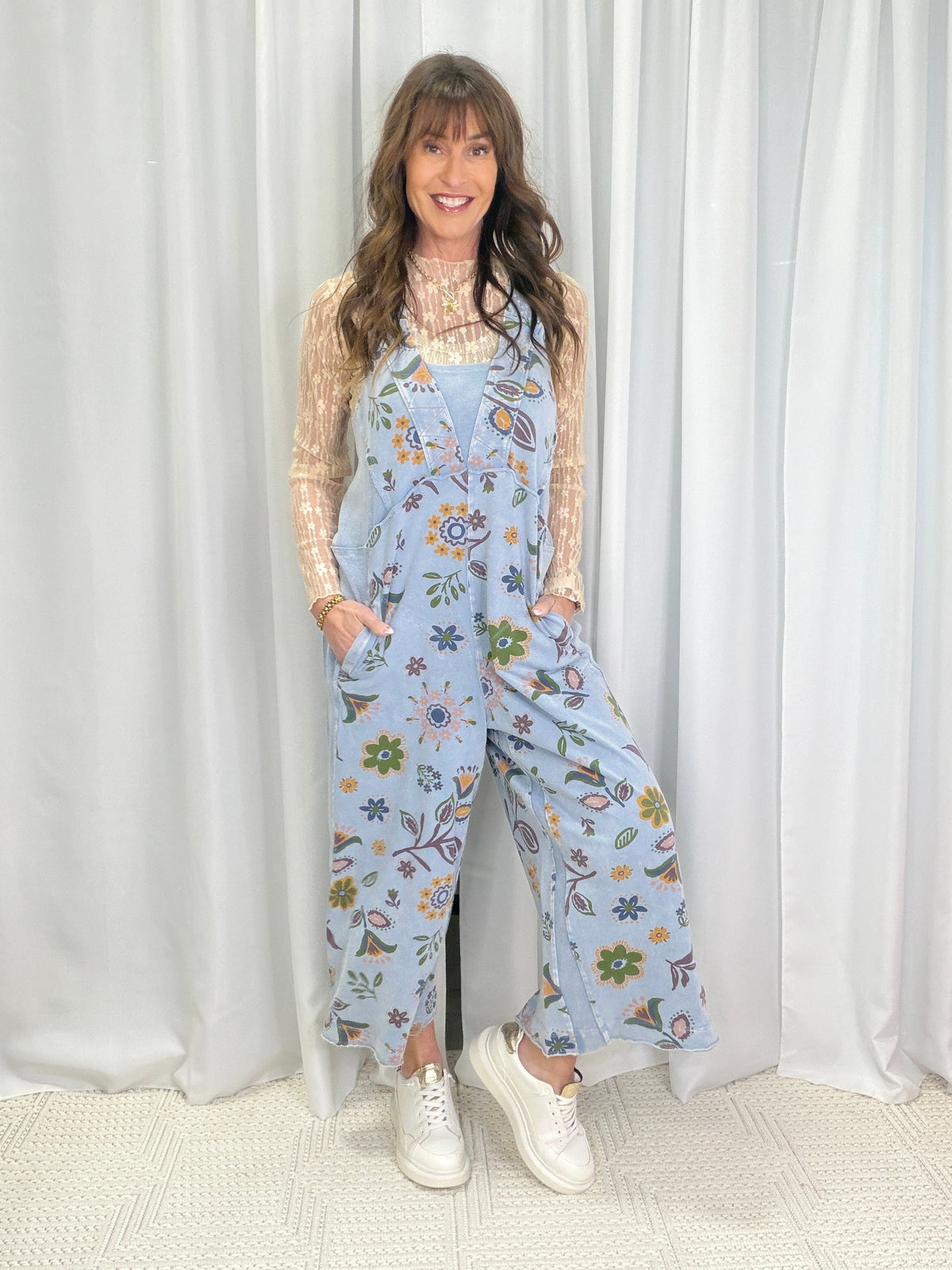 Tell Me Something Good Floral Print Jumpsuit In 3 Colors