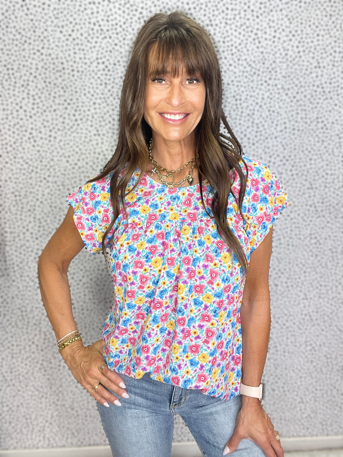 The Breezy Day Top in Multi *Final Sale*