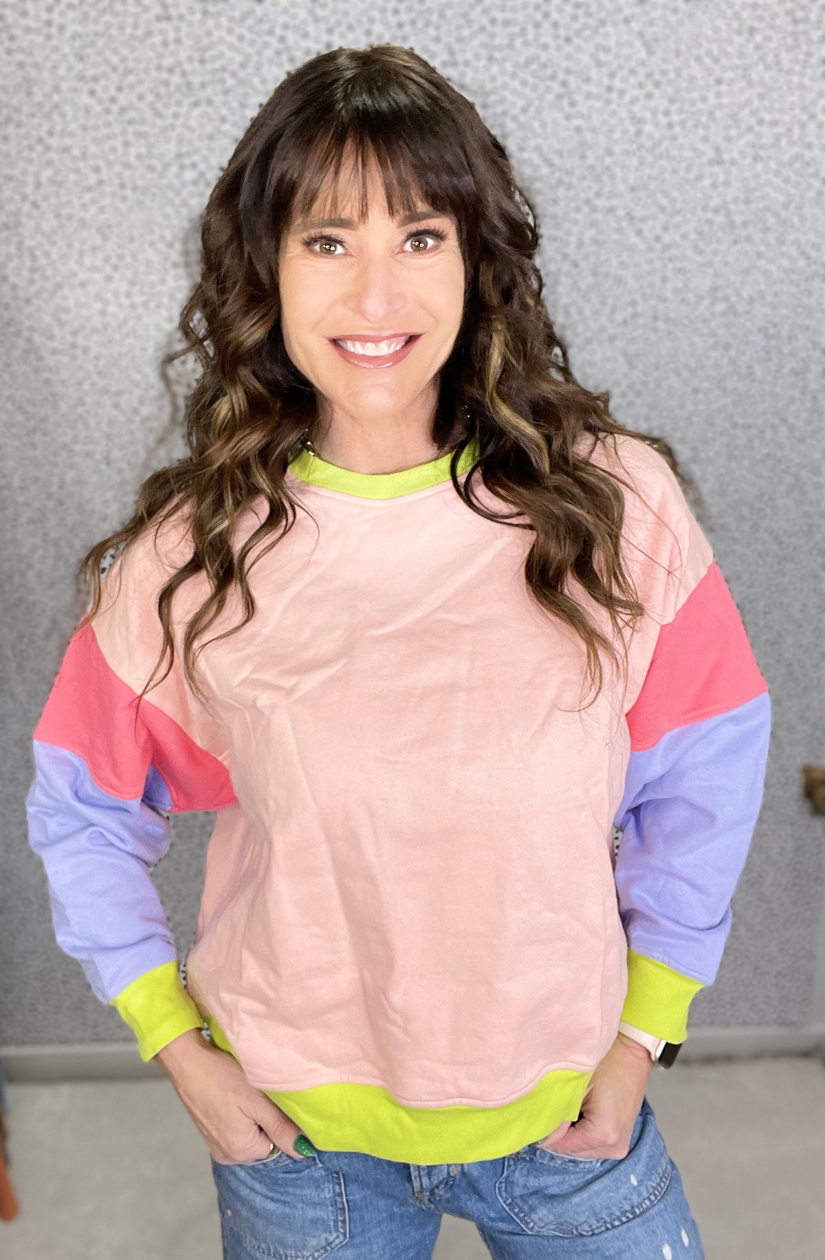 Here For You Color Block Pullover In 2 Colors *Final Sale*