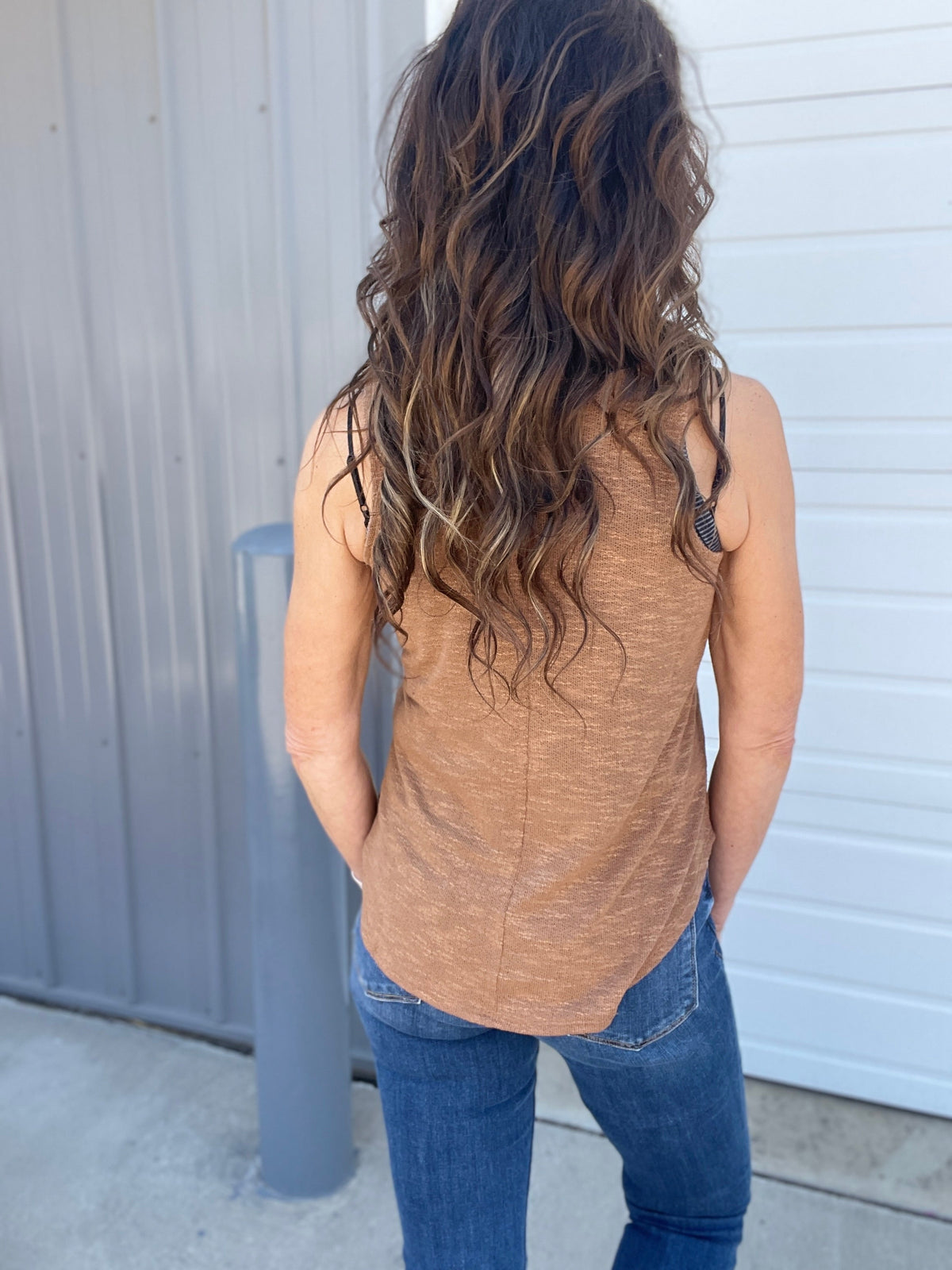 Burnout Lightweight Sweater Knit Tank Top in 6 Colors *Final Sale*