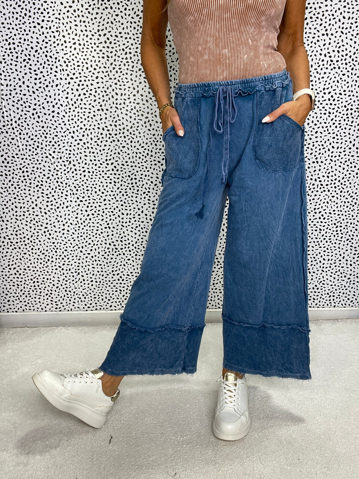 Pretty Girl Easy Mineral Wash Pants In 13 Colors