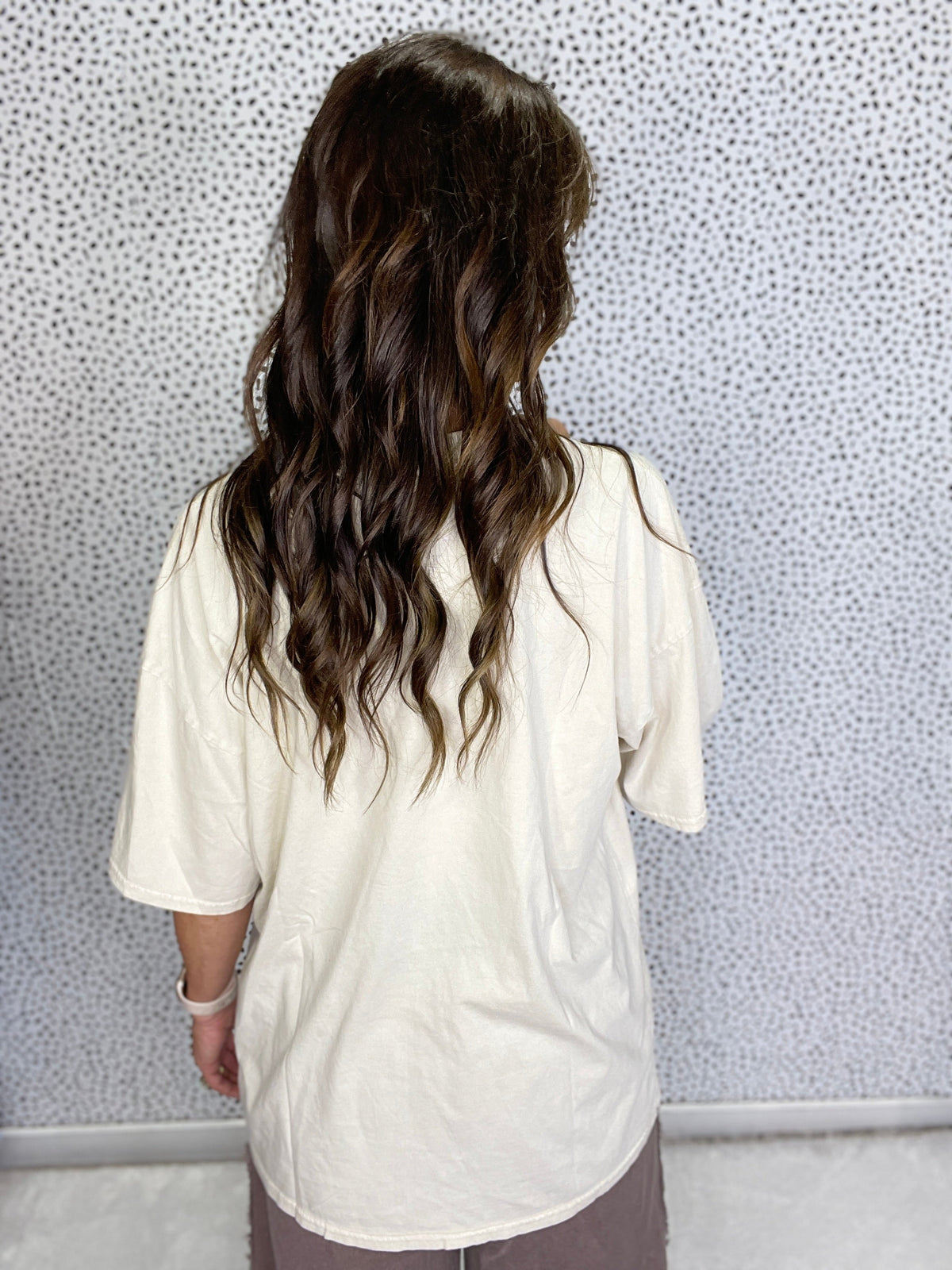 Butterfly Print Mineral Wash Top