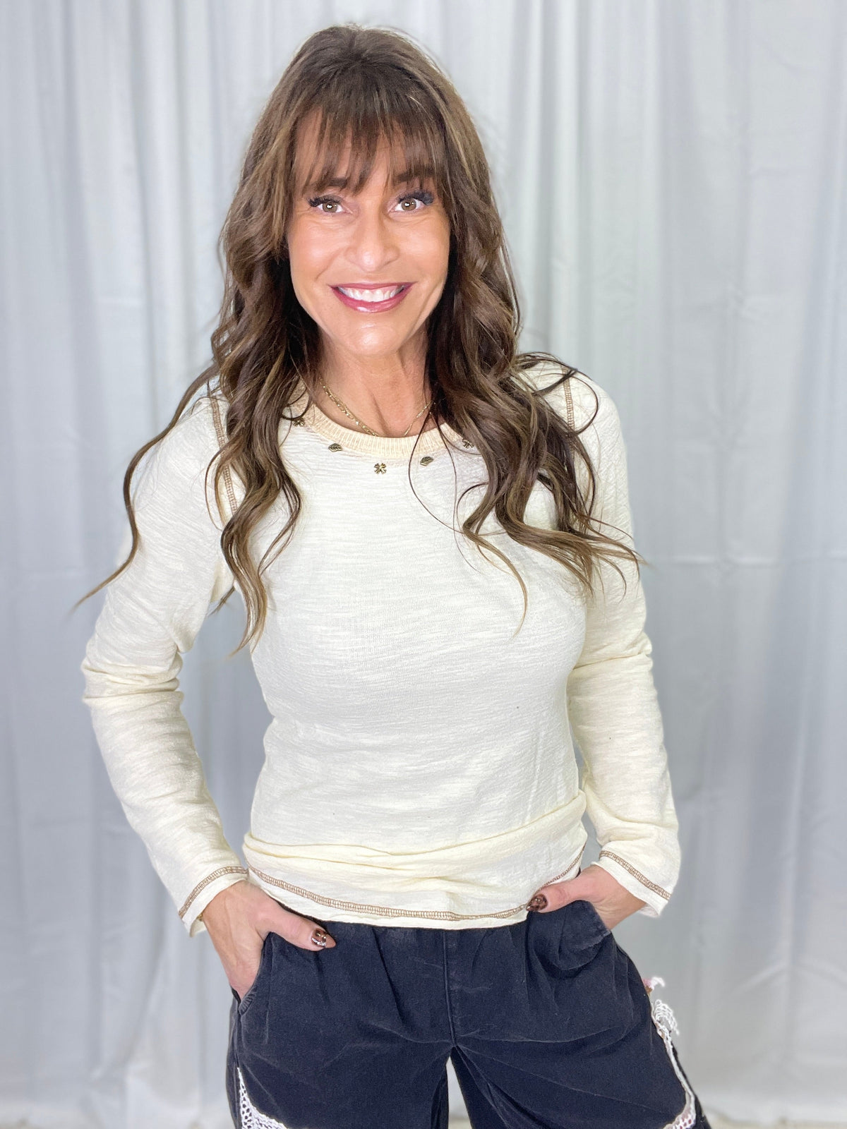 POL Daily Special Long Sleeve Top In 3 Colors