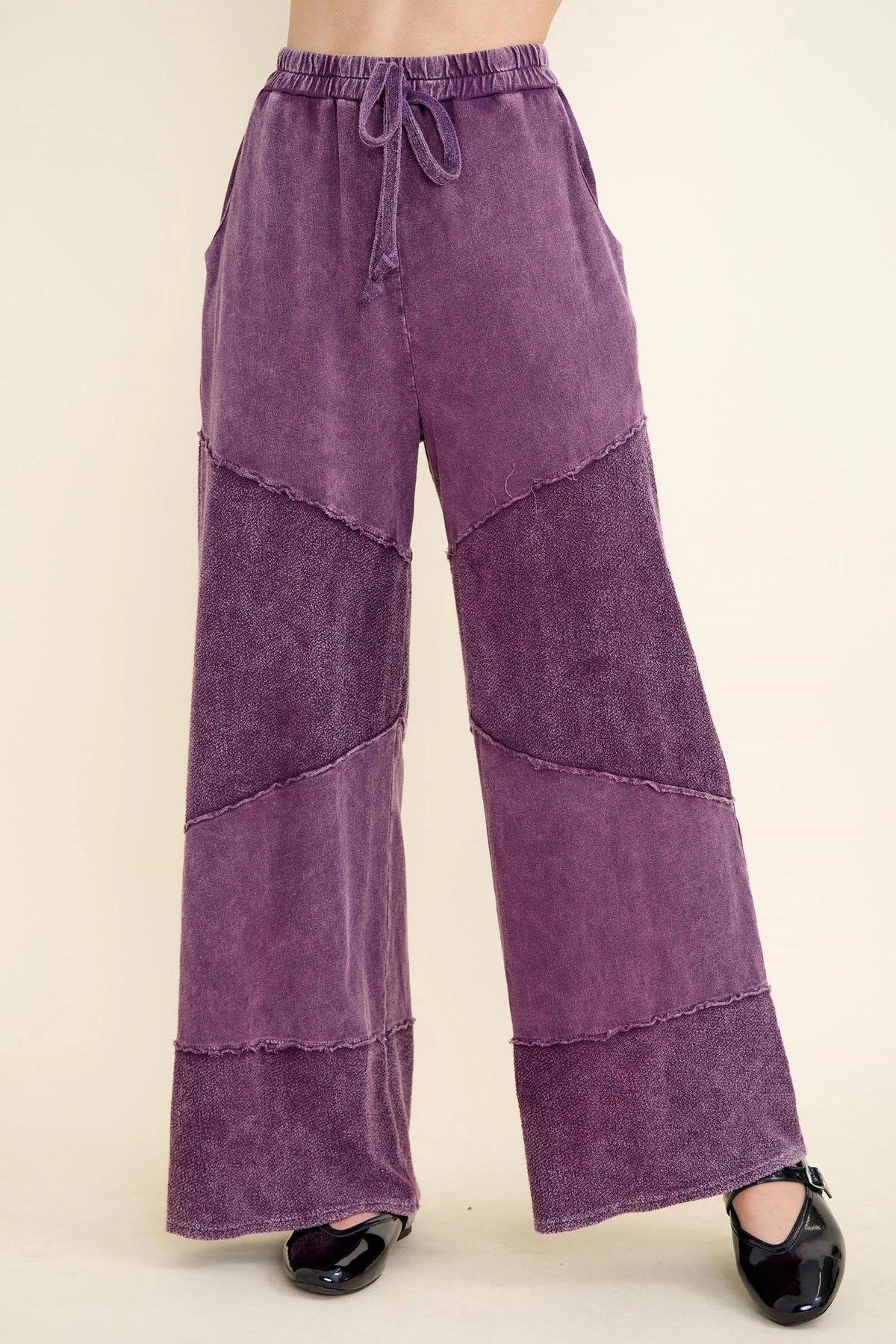 Two-Tone Wide-Leg Pants In 5 Colors *Final Sale*