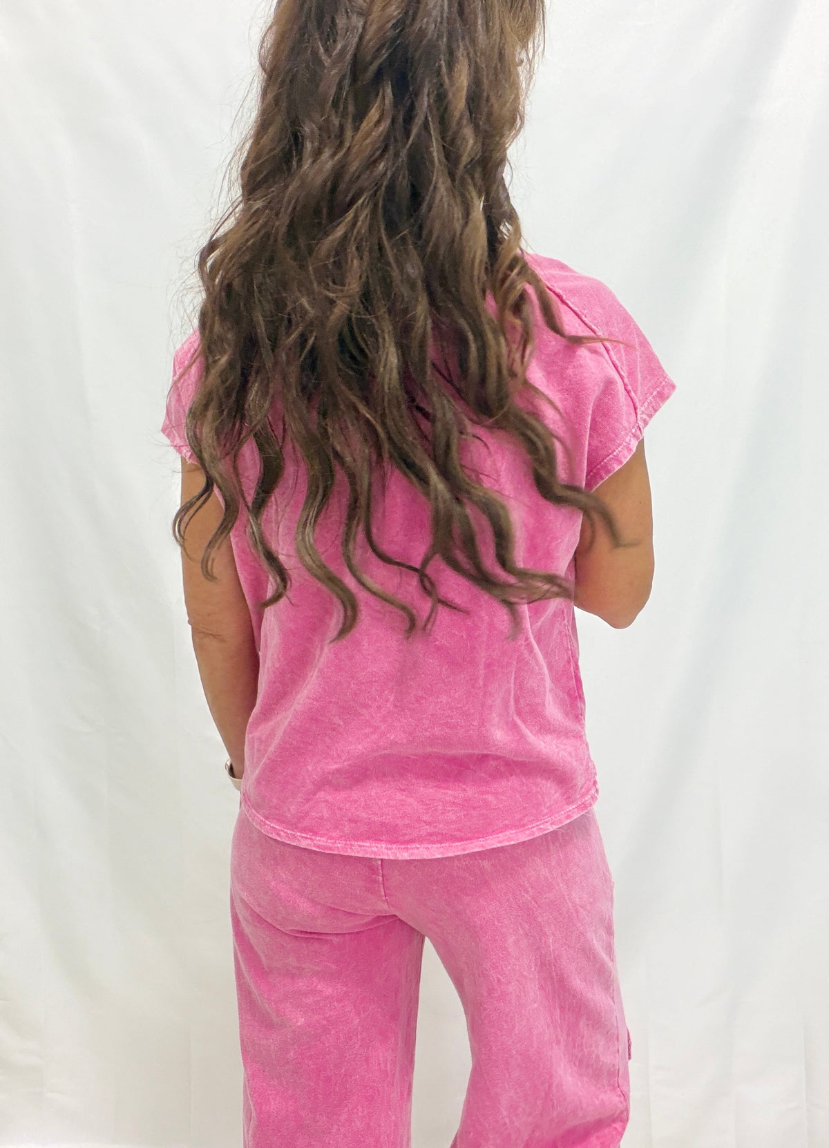 Petal Pop Mineral Washed Top in 3 Colors