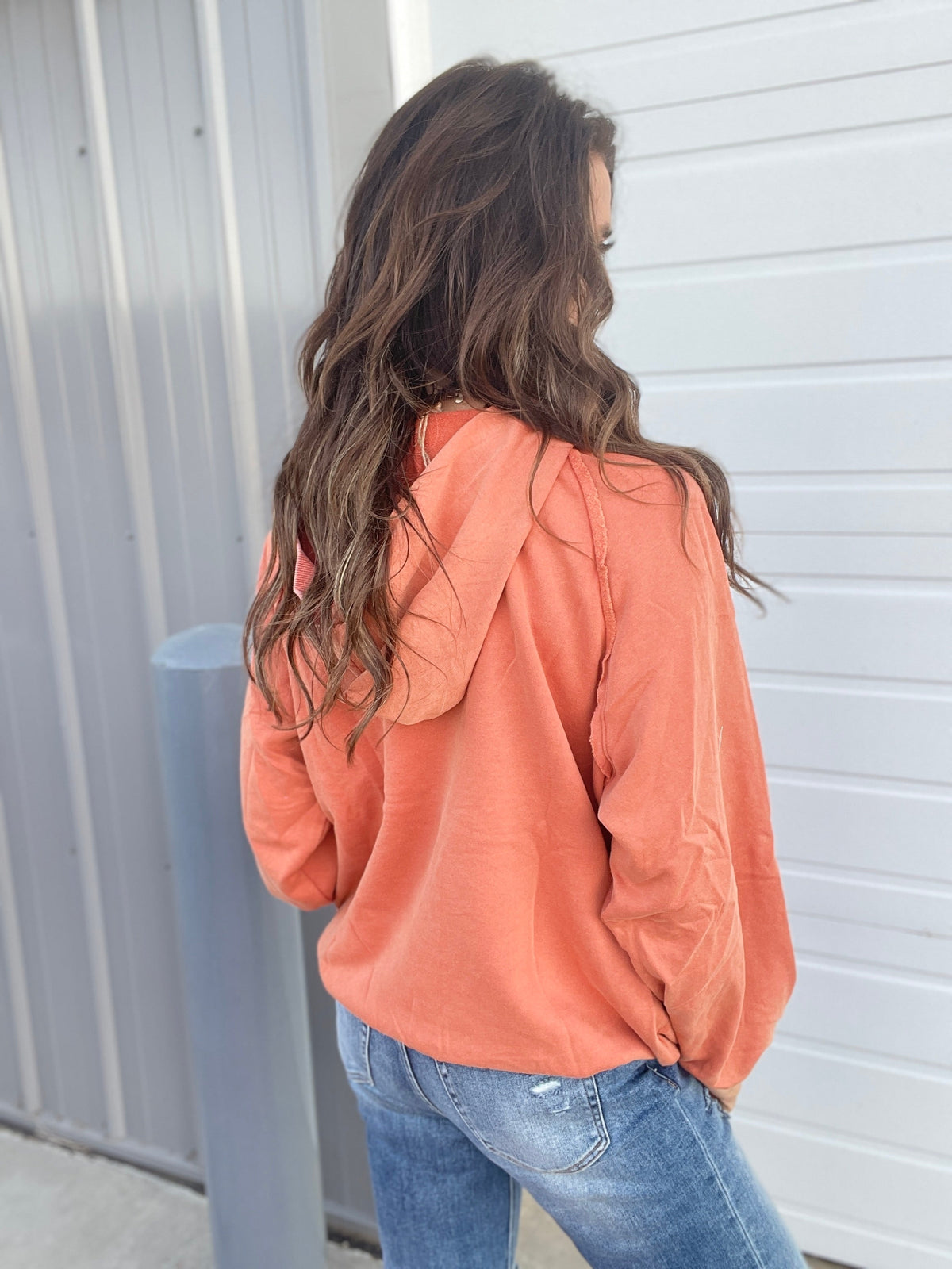 Always Yours Acid Washed Hoodie In 3 Colors: Olive, Plum, Pumpkin *Final Sale*