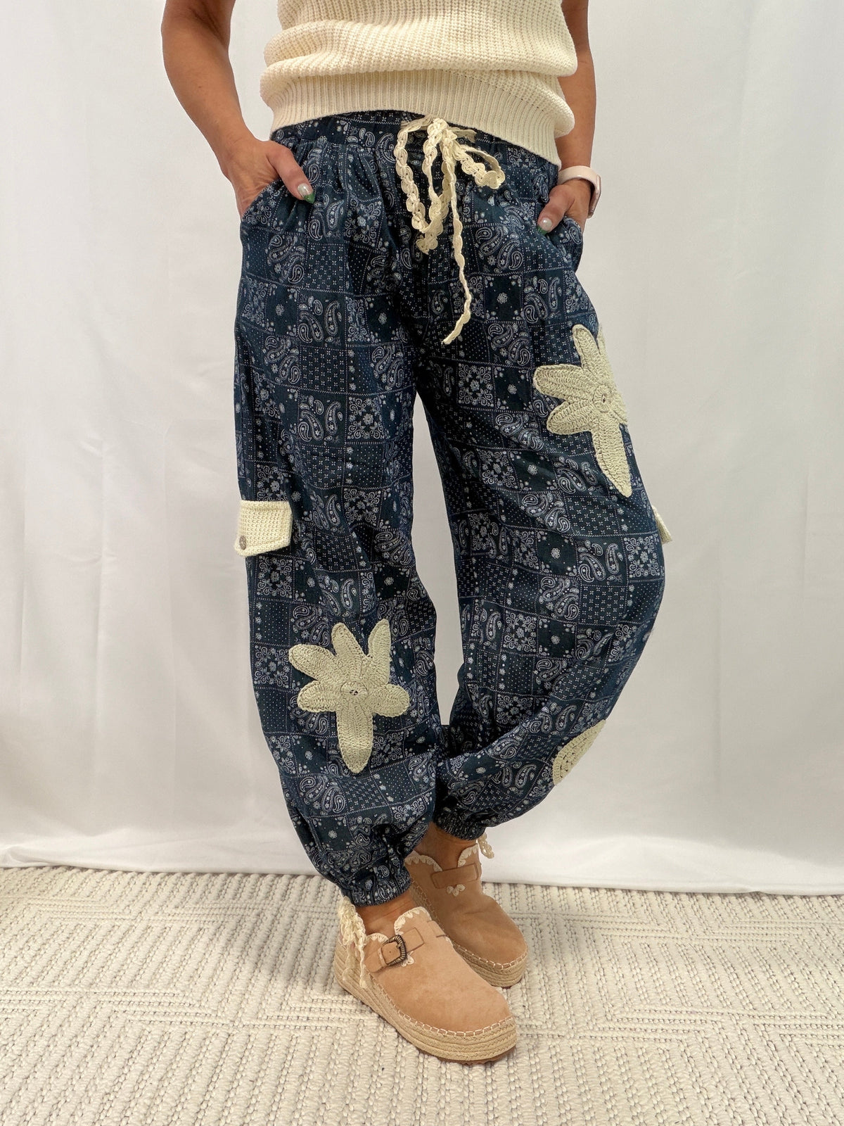 POL Bet On Happy Pattern Pants In 3 Colors