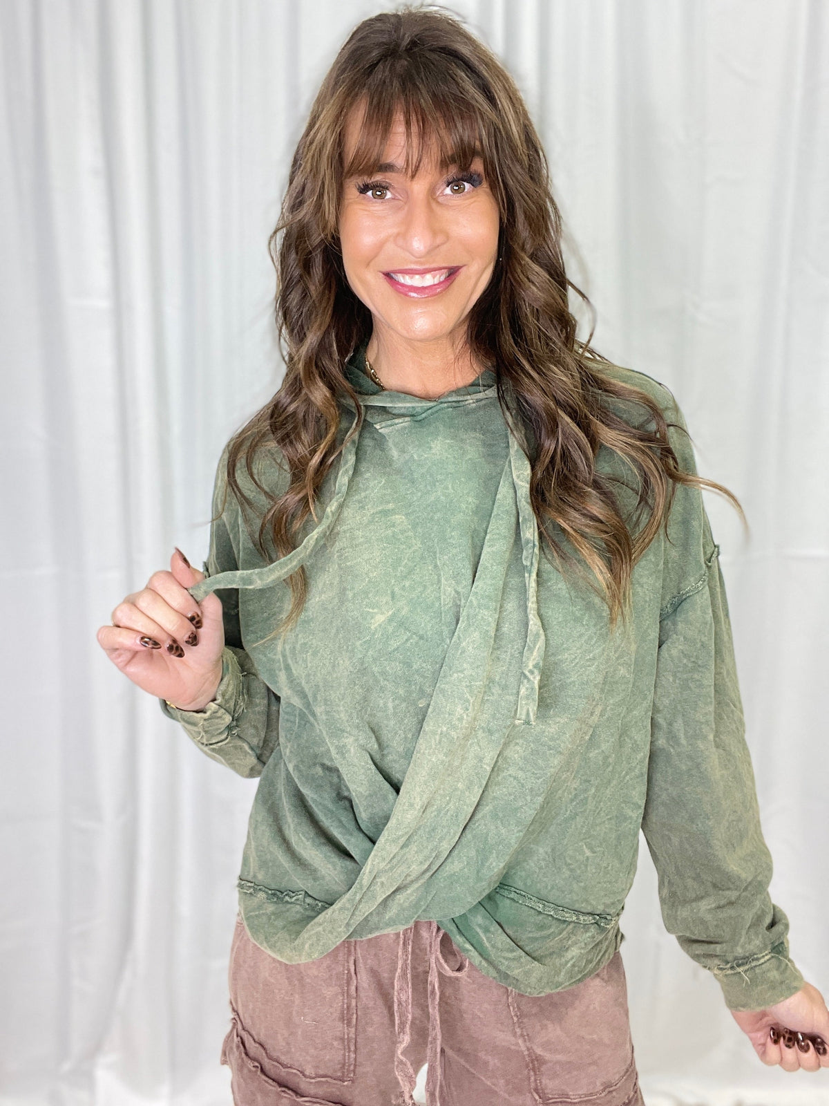 Twist & Fade Mineral Wash Hoodie in 6 Colors *Final Sale*