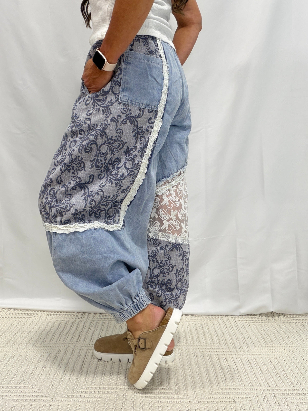 POL You Make Me Forget Crochet Accent Bottoms In 2 Colors