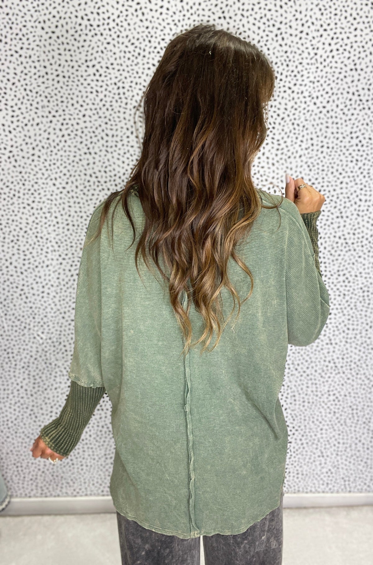 Washed Edge Knit Pullover in 4 Colors