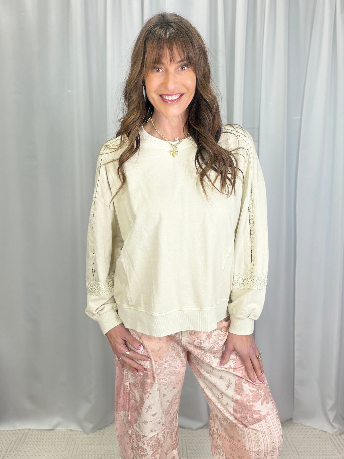 Prime Theory Top In Ecru
