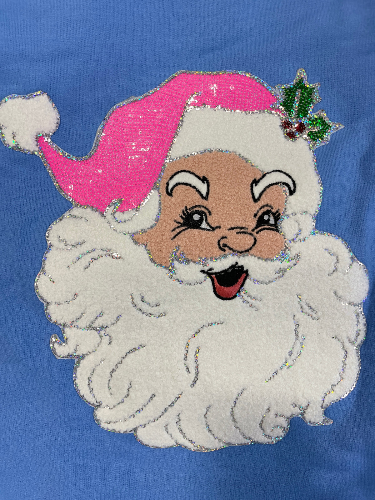 Jolly Santa Sequin Sweatshirt
