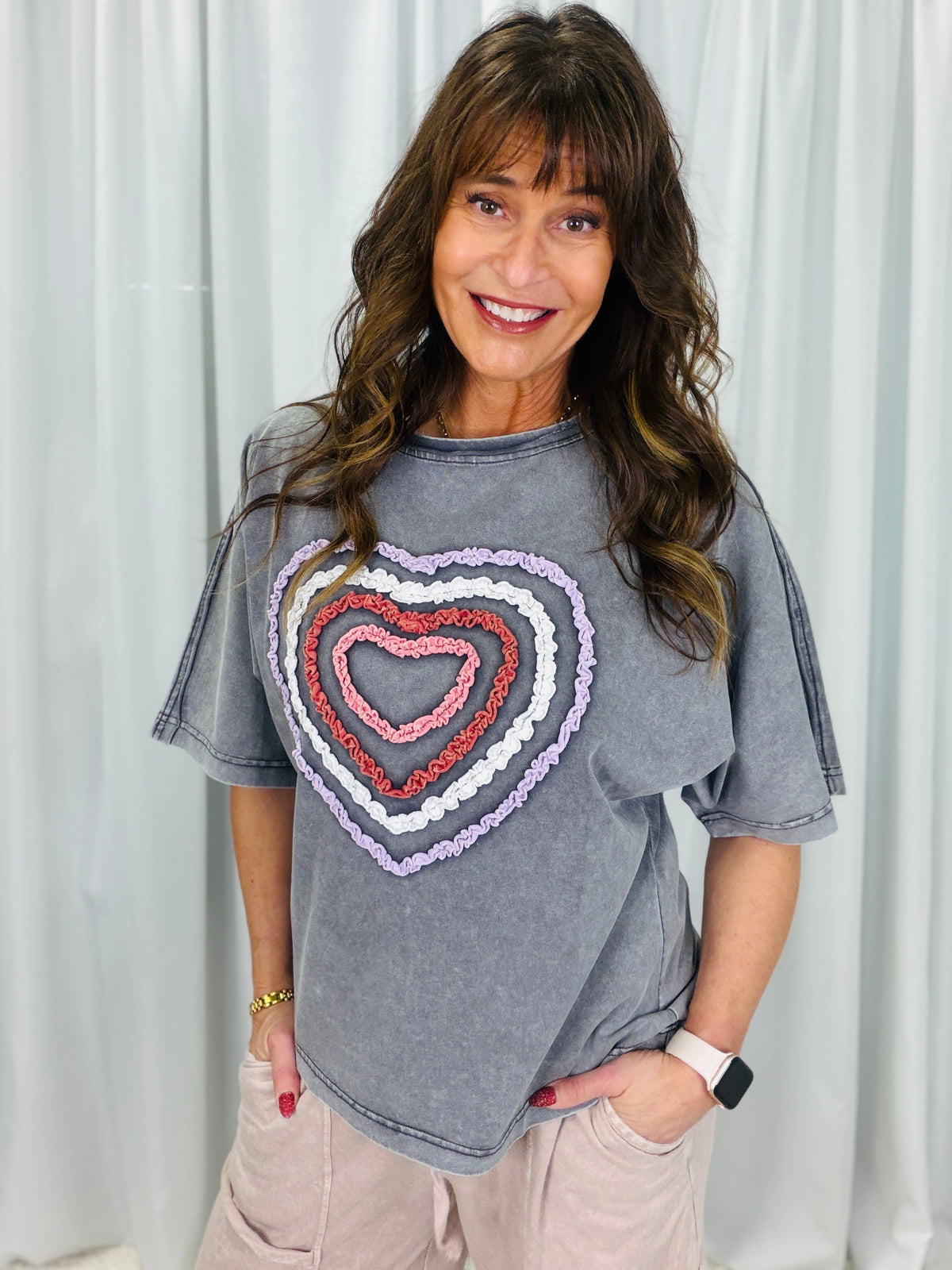Cozy Crush Heart Front Top In 3 Colors