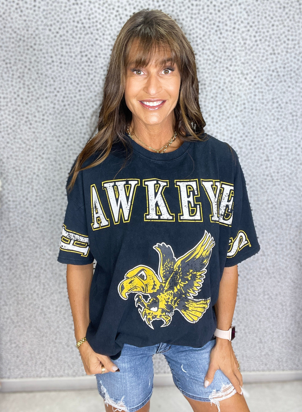 Iowa Southern Split Oversized Band Tee in 2 Colors