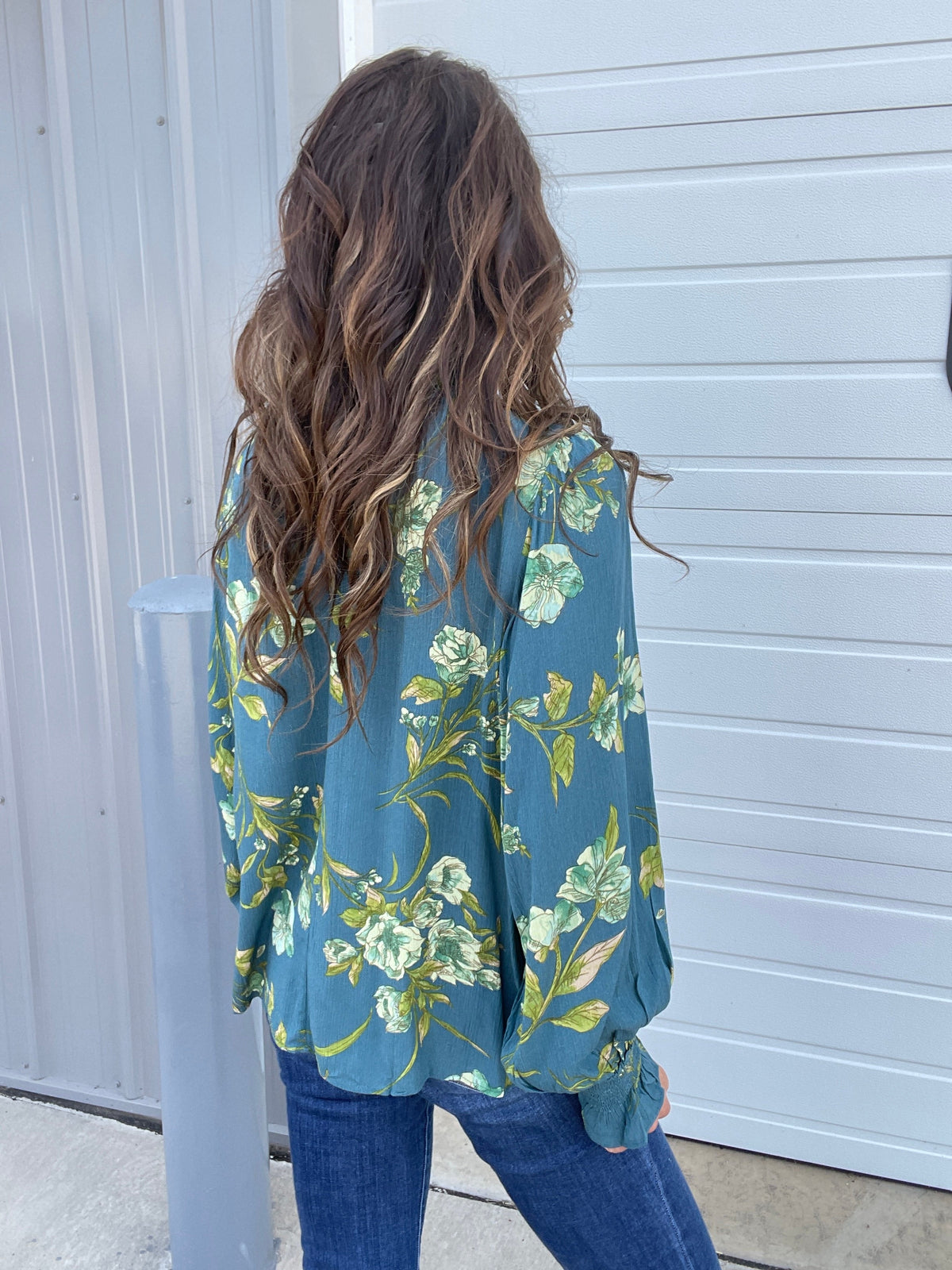 Where Have You Been Mock Neck Blouse In 3 Colors: Golden, Teal. Plum *Final Sale*
