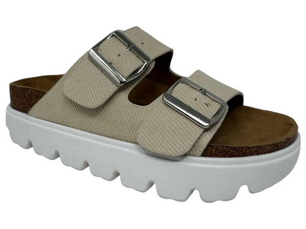 Very G Jazmin Platform Sandal In Cream