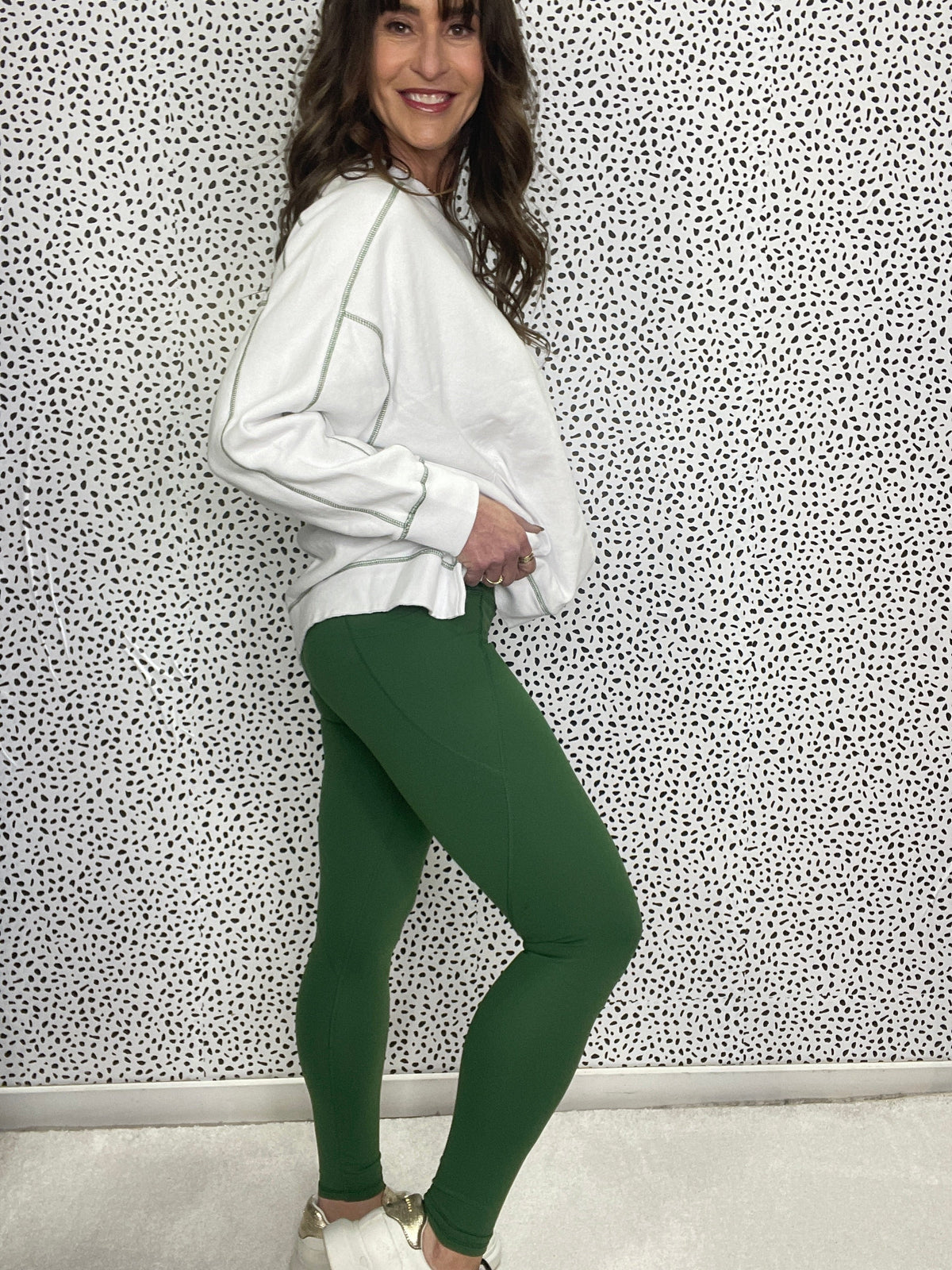 Watch Me Soar High Waist Leggings In Green *Final Sale*