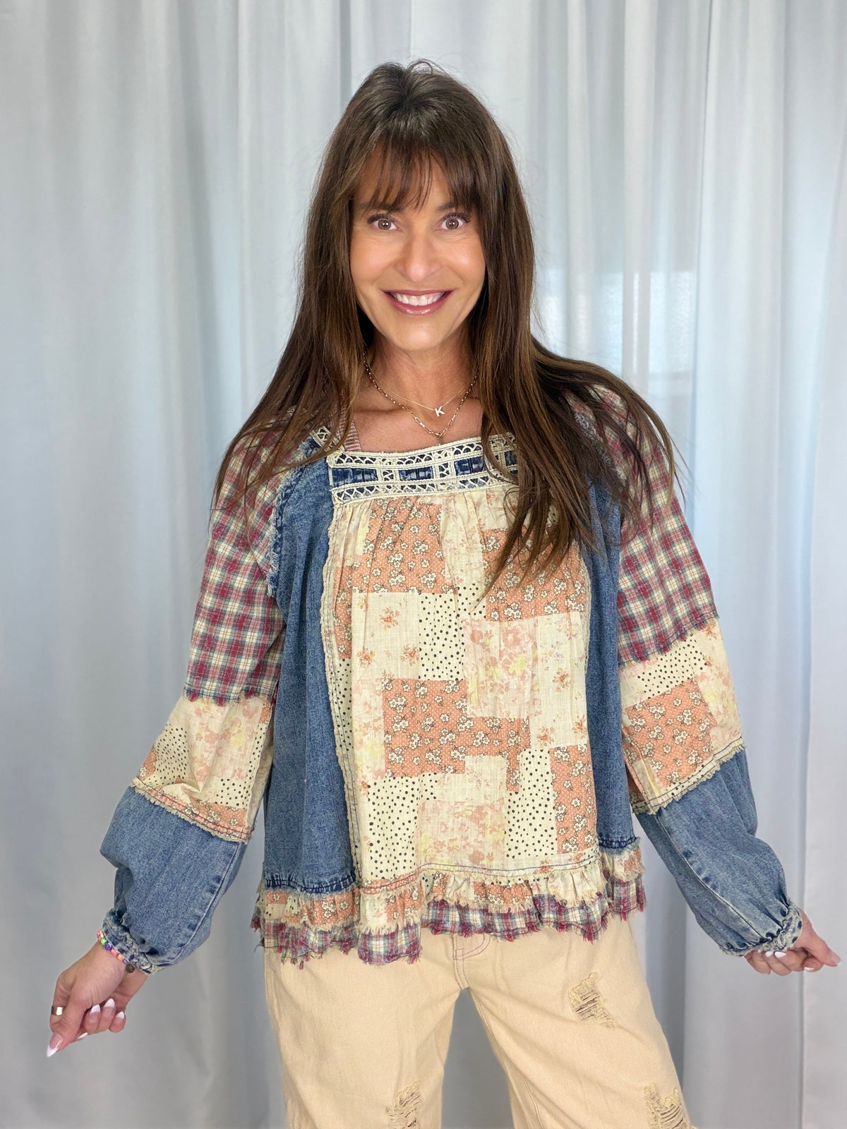 POL Off The Record Square Neck Top In 2 Colors