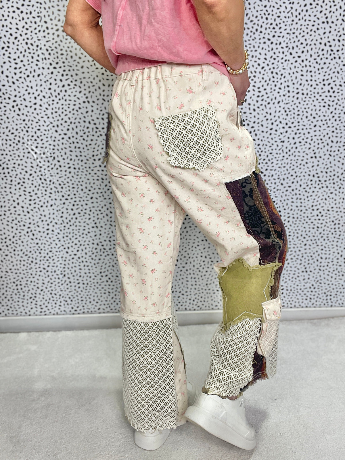 POL Planning Ahead Relaxed Fit Printed Twill Pants In Multi Pattern in 2 Colors *Final Sale*