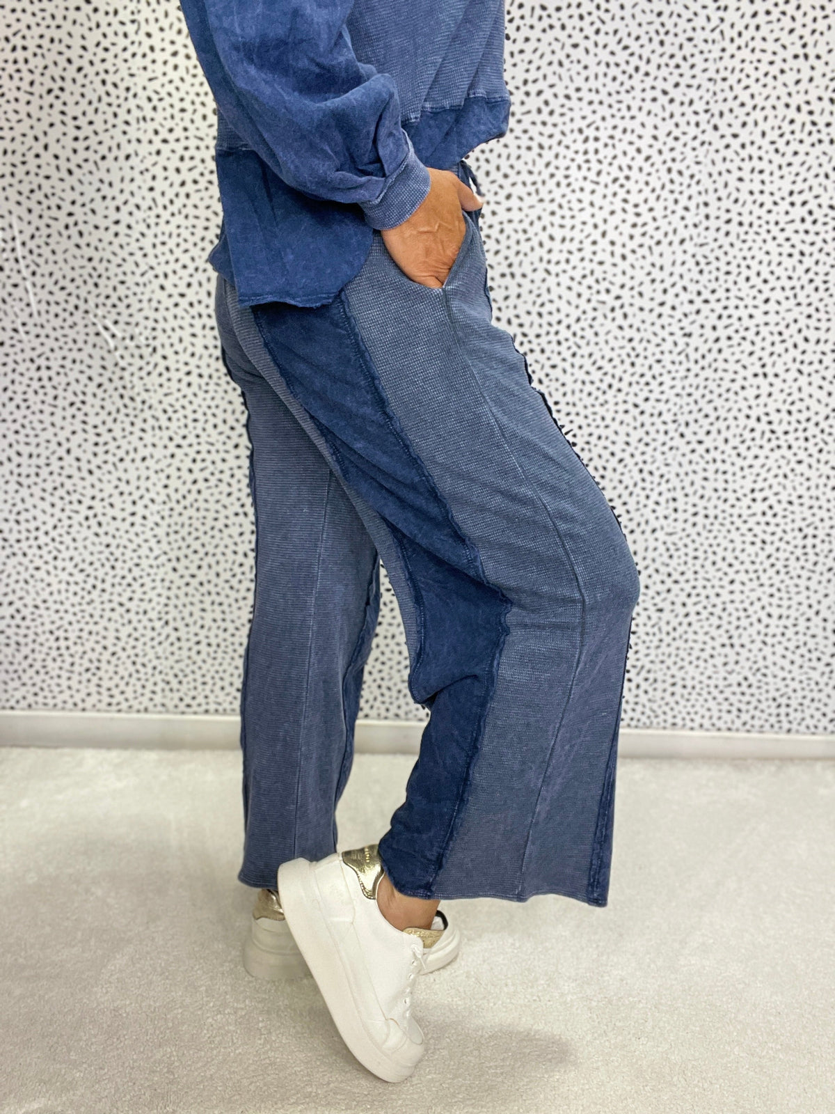 Dust Dye Waffle Crop in 2 Colors