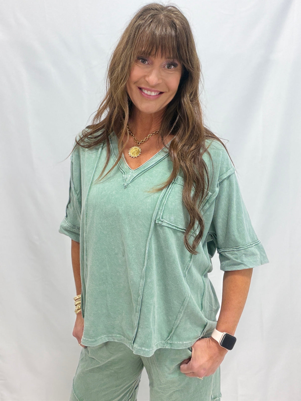 Fireside Cutie V-Neck Top In 7 Colors