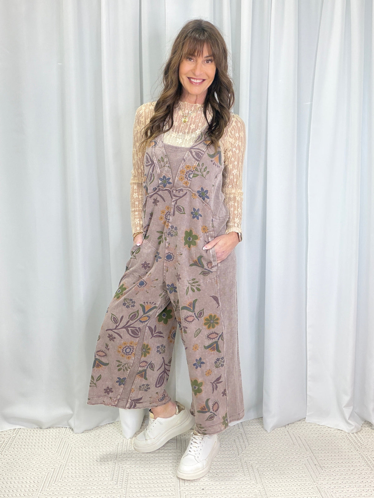Tell Me Something Good Floral Print Jumpsuit In 3 Colors